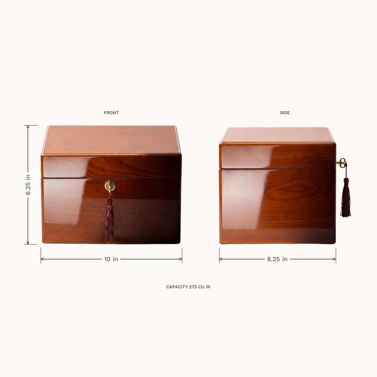 Devotion II Adult Urn Chest - dimensions