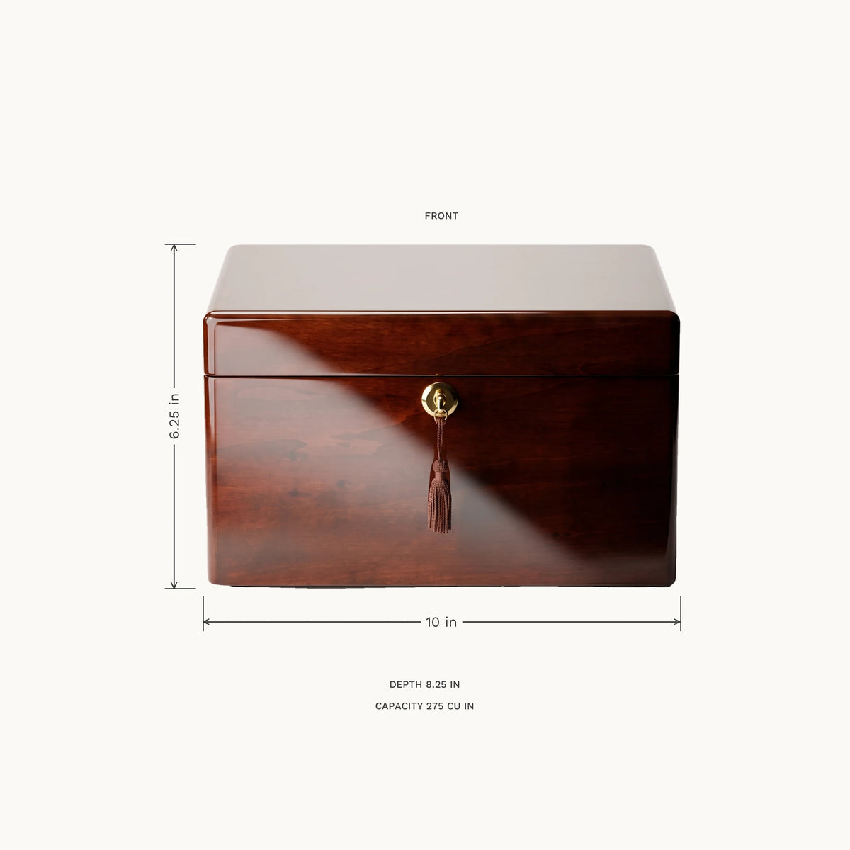 Devotion III Adult Urn Chest - dimensions