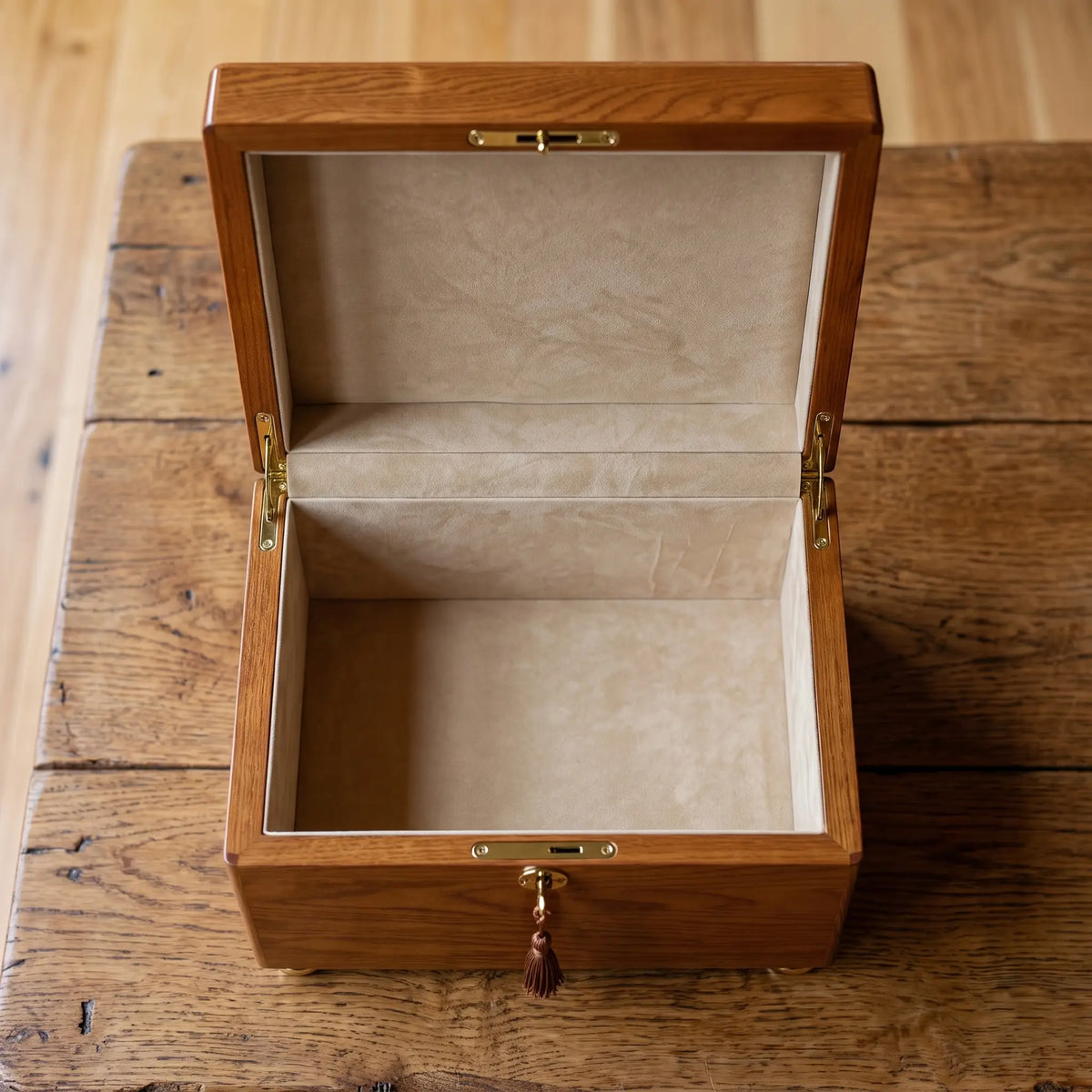 Reflections III Adult Urn Chest - open view