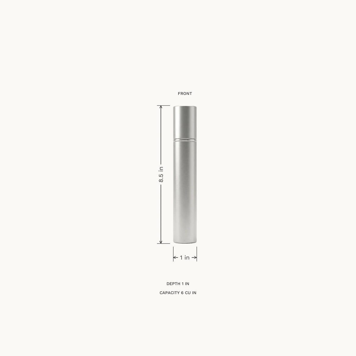 Silver Scattering Capsules (Pack of 6) - dimensions