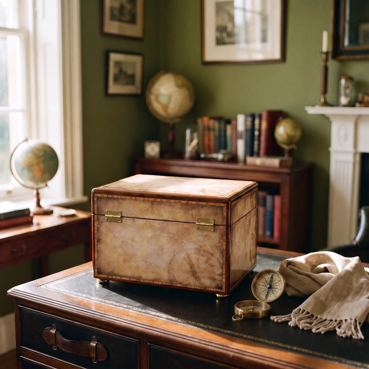 Traveler Adult Urn Chest - back view