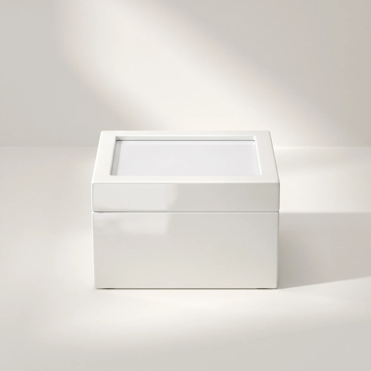 Precious Ivory Pet Photo Urn - front view