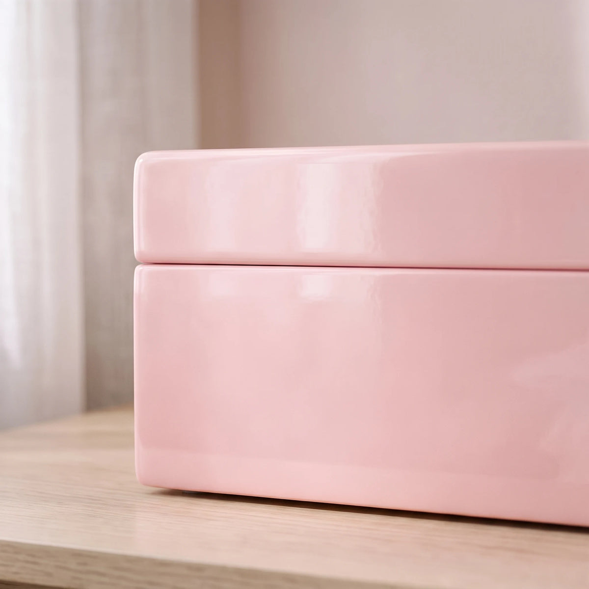 Precious Pink Pet Photo Urn - second close-up detail