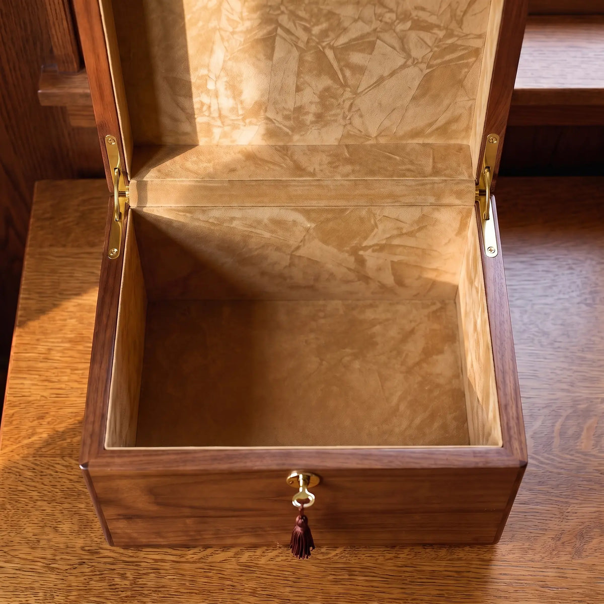 Devotion IV Adult Urn Chest - open view