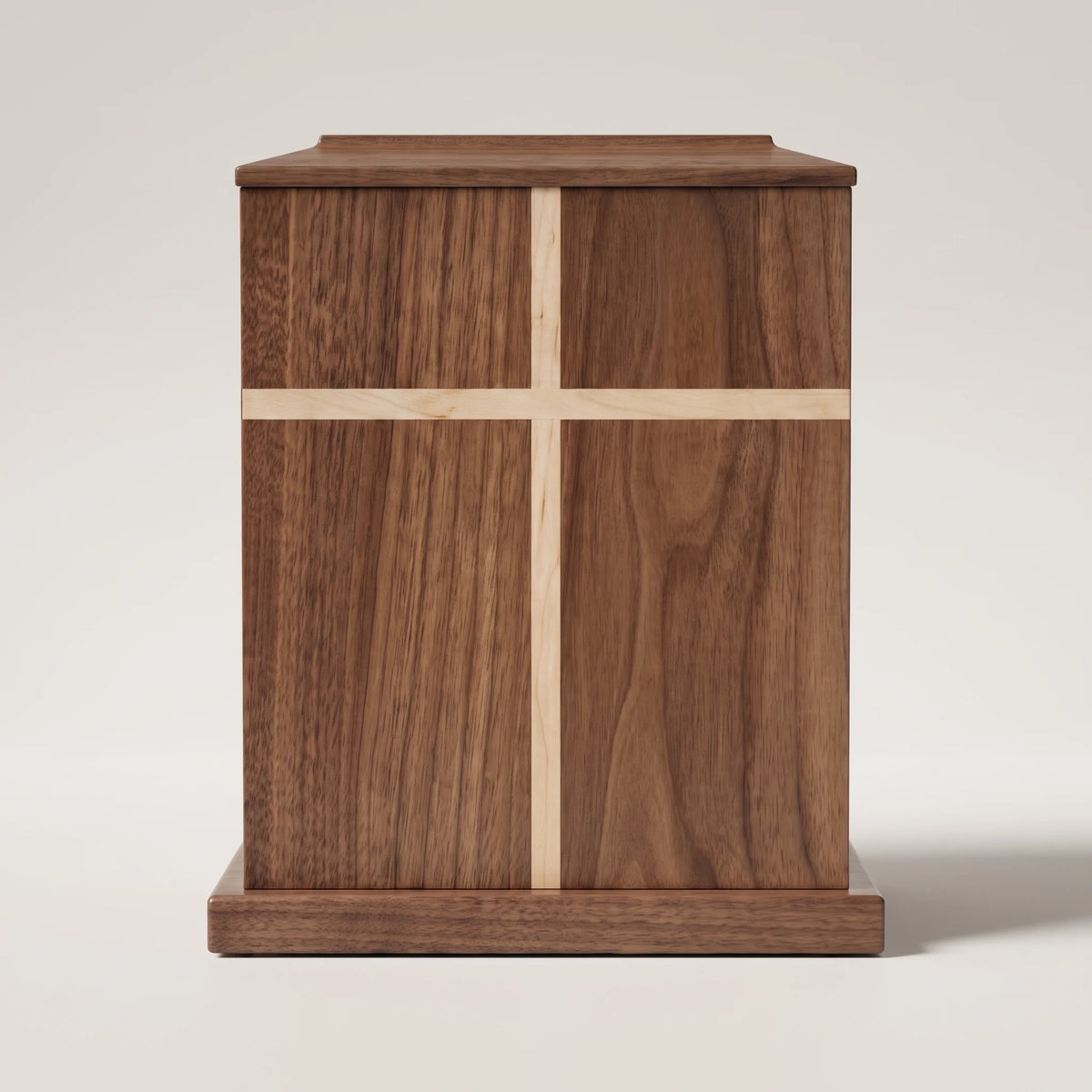 Covenant II Walnut Urn - front view
