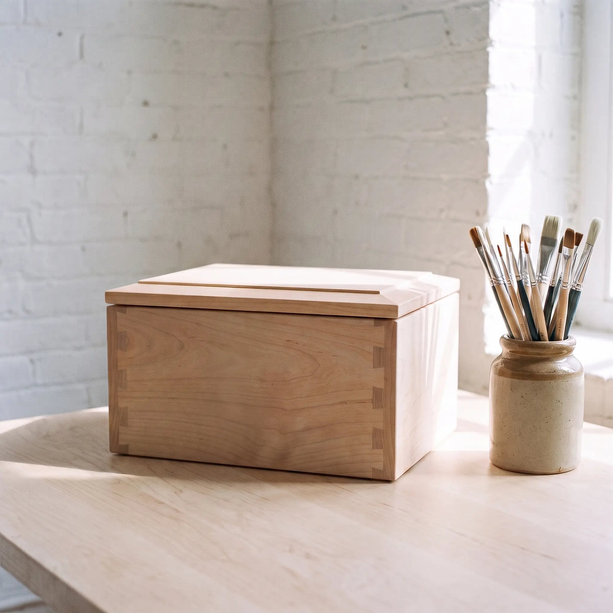 Radiance Maple Urn Chest - back view