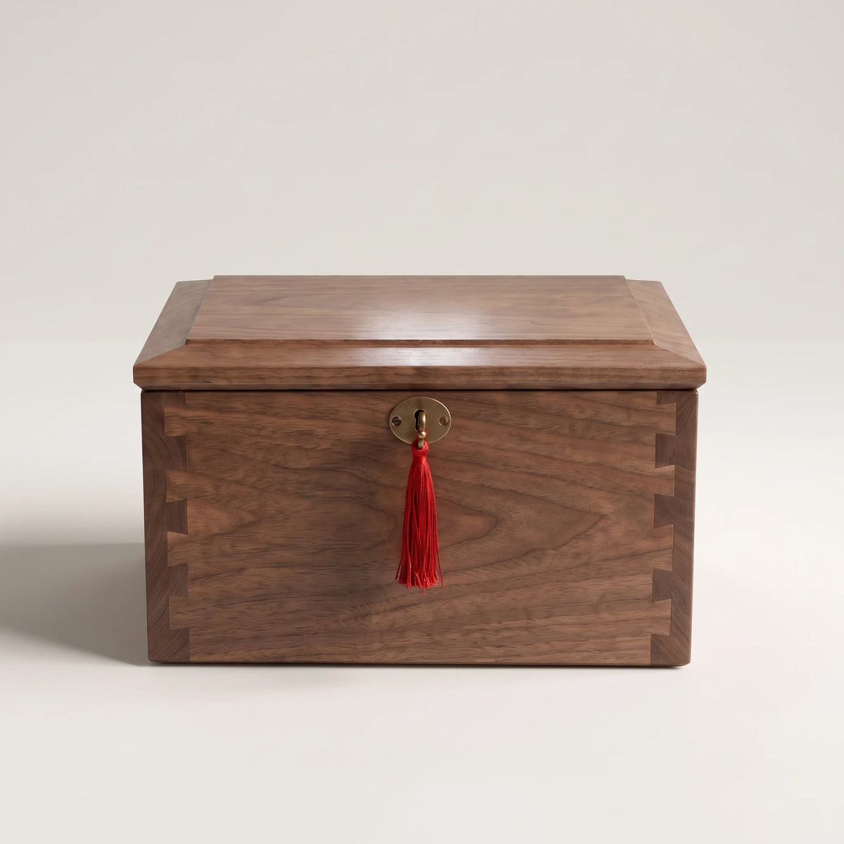 Radiance III Walnut Urn Chest - front view