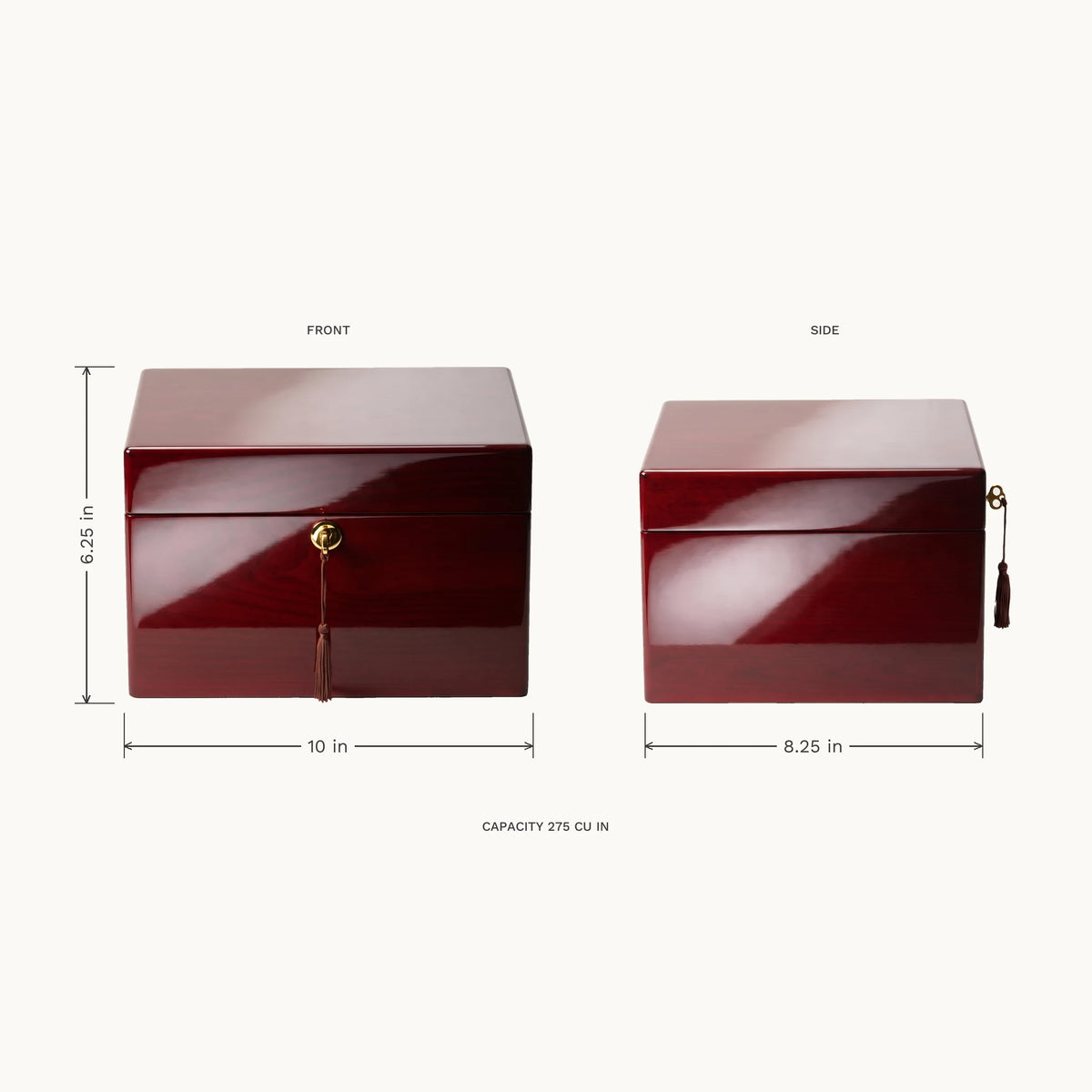 Devotion Adult Urn Chest - dimensions