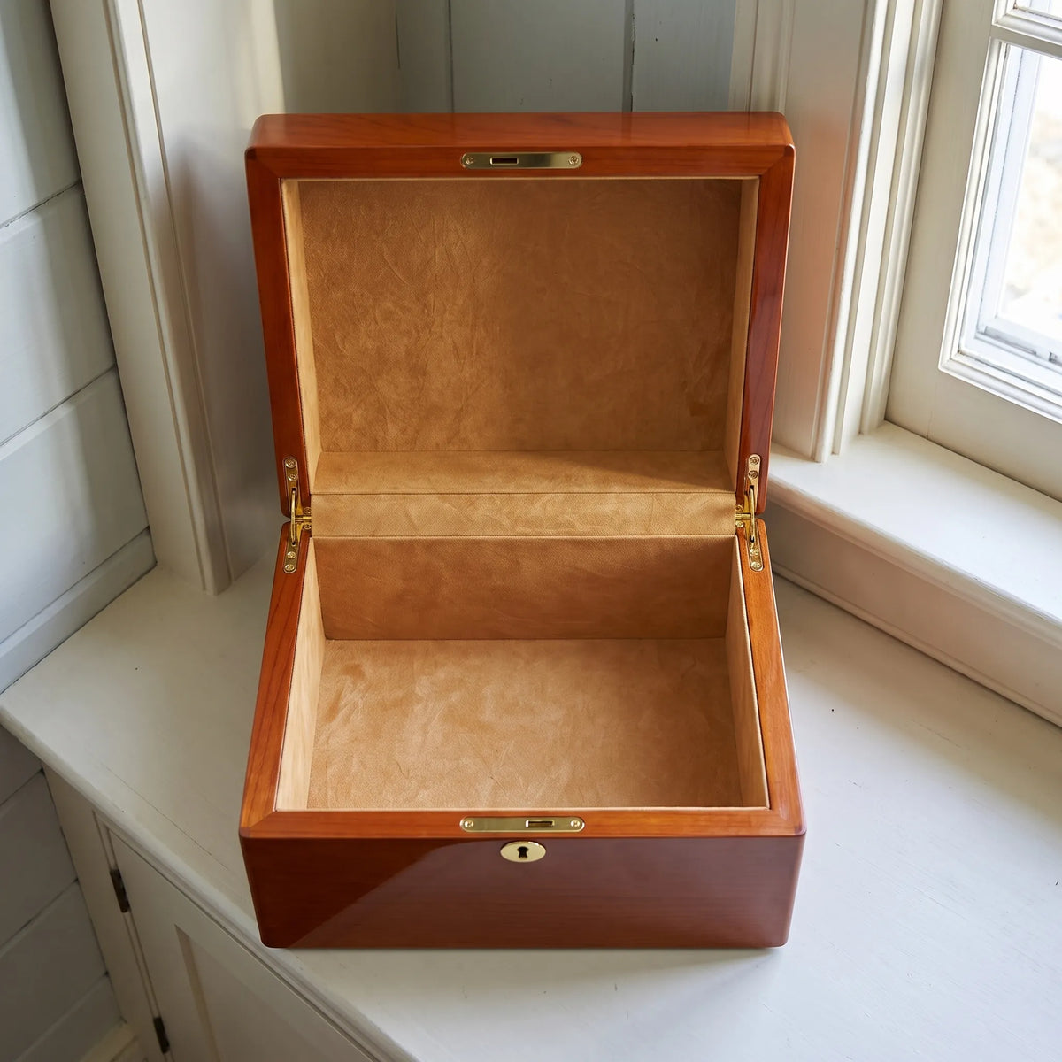 Devotion II Adult Urn Chest - open view