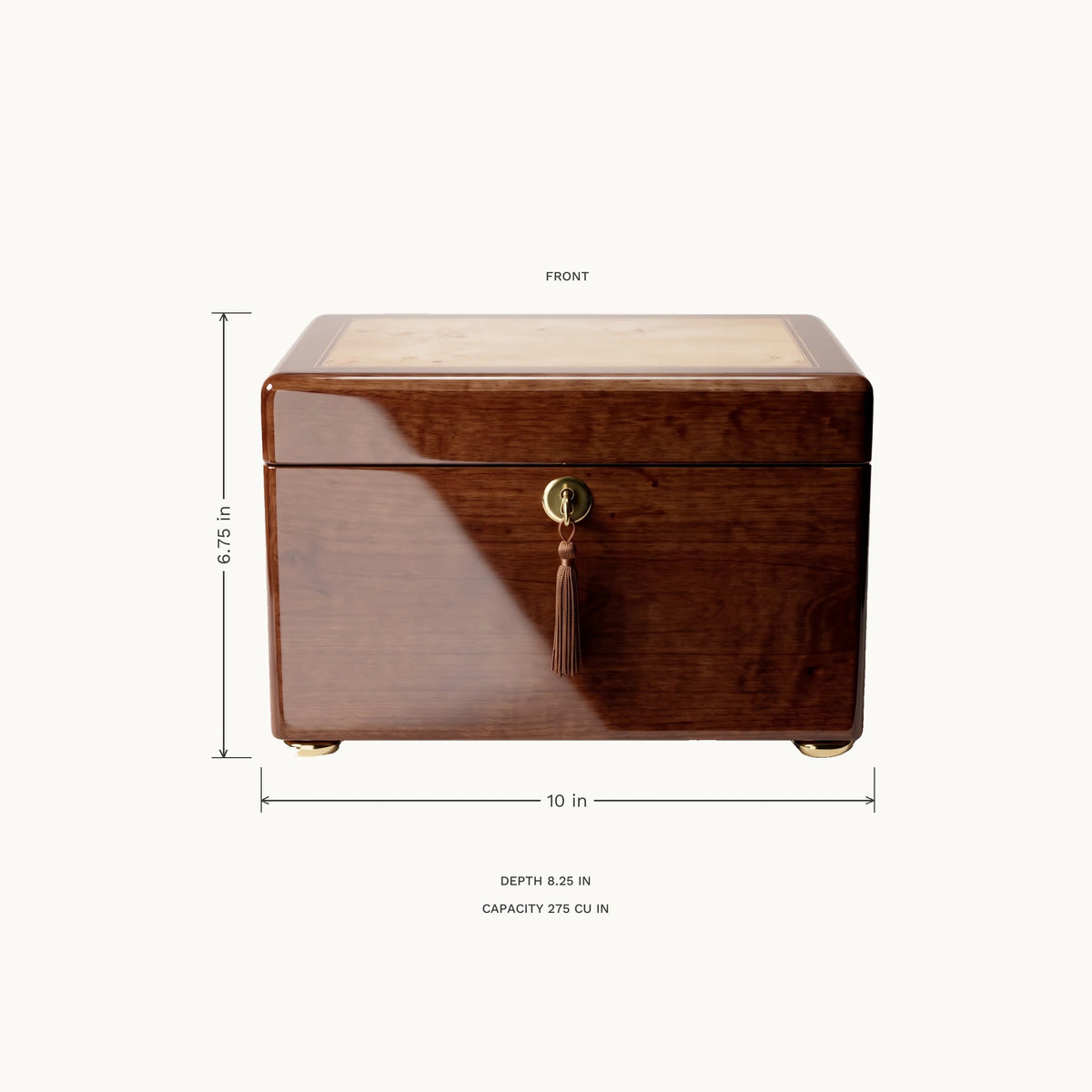Reflections Adult Urn Chest - dimensions