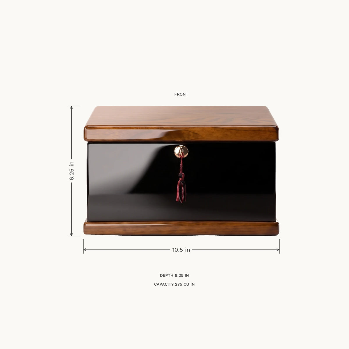 Courage Adult Urn Chest - dimensions