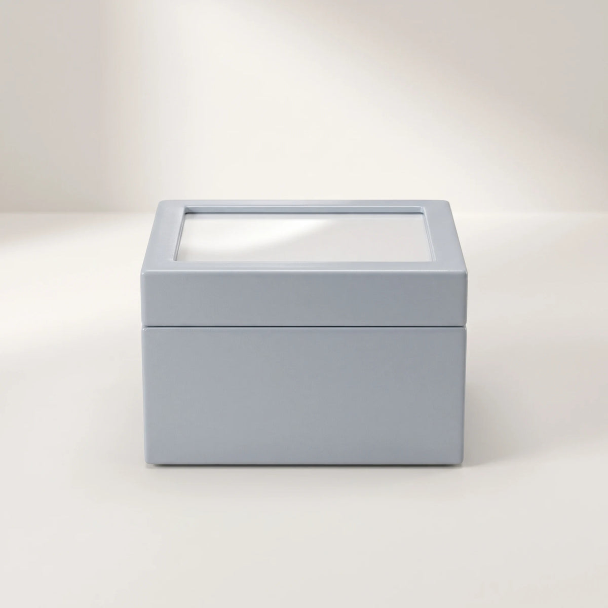 Precious Blue Pet Photo Urn - front view