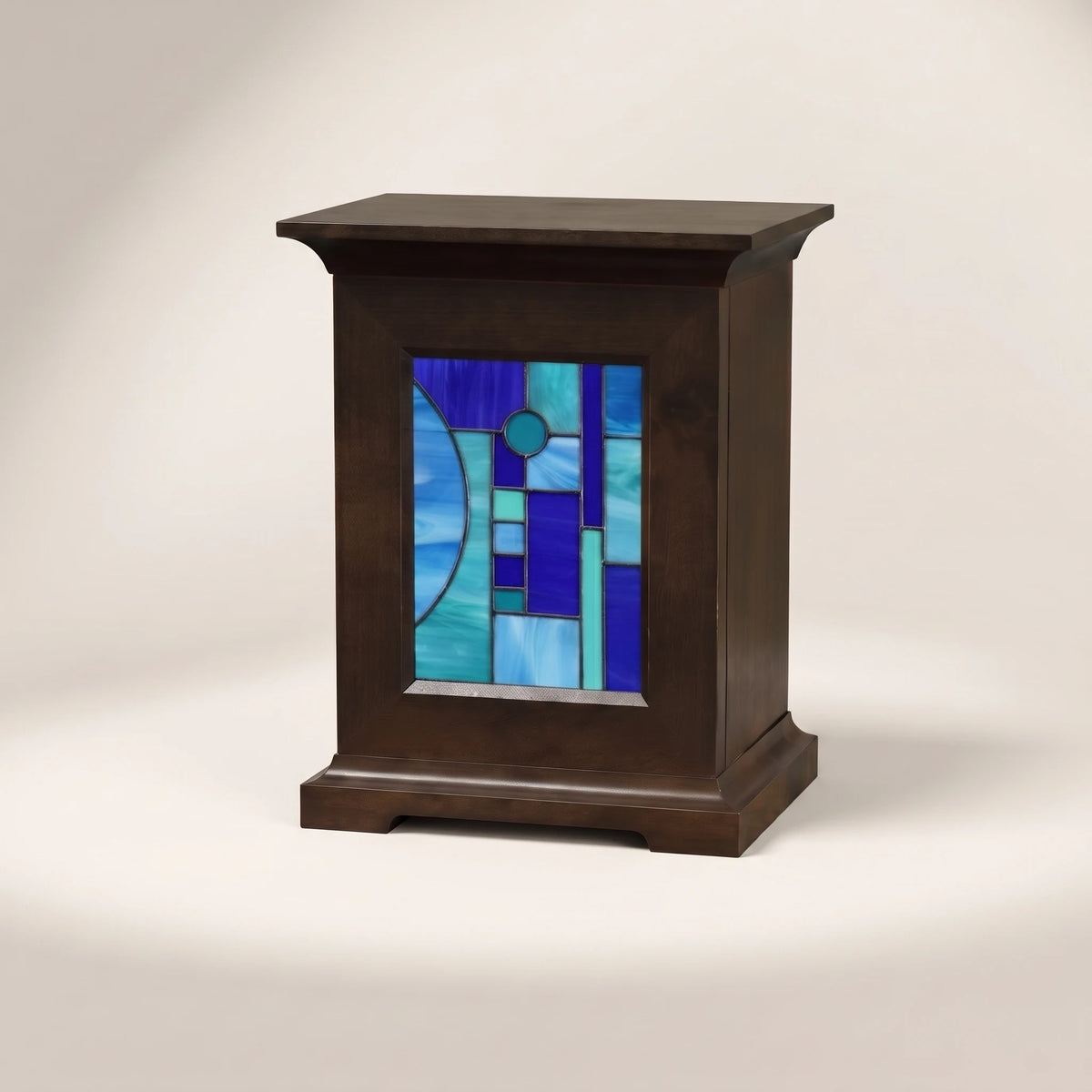 Stained Glass Adult Urn - Contemporary - front view